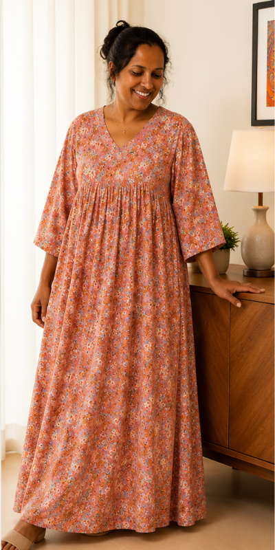 Orange Bloom Feeding Dress